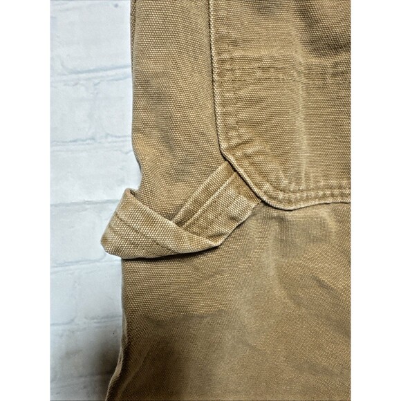 Vintage Carhartt Tan Brown  Carpenter Shorts Canvas Made In USA Men’s Size 44 - Picture 4 of 7